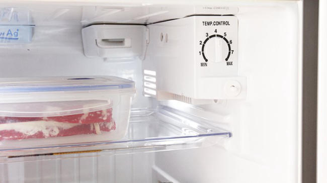 Bảo quản thịt bò đã thái trong tủ lạnh 