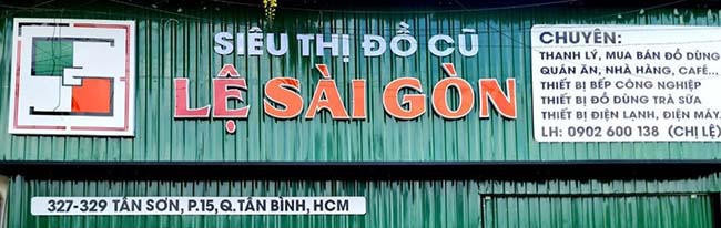 Cửa hàng đồ cũ Lệ Sài Gòn 