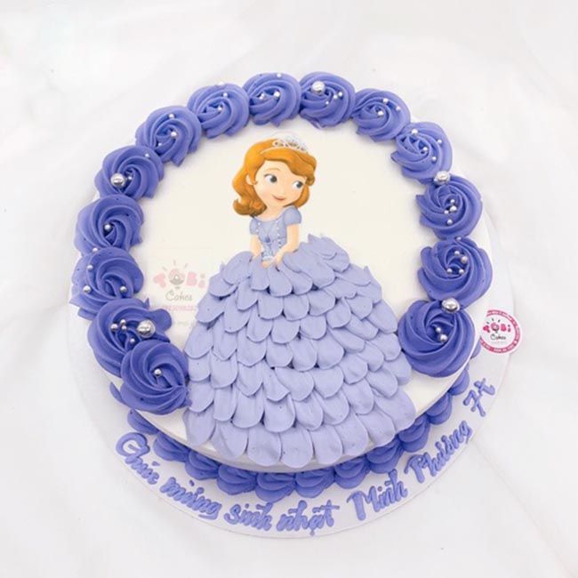 Bánh sinh nhật công chúa đơn giản 5