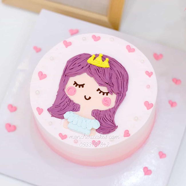 Bánh sinh nhật công chúa đơn giản