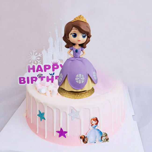 Bánh sinh nhật công chúa 1 tầng