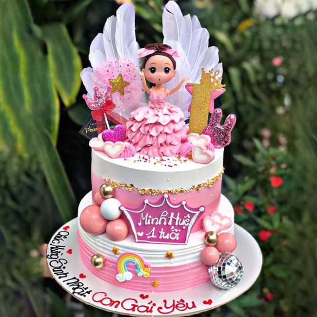 Bánh sinh nhật công chúa Barbie 3
