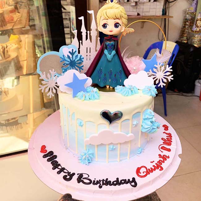 Bánh sinh nhật Elsa 1 tầng 5
