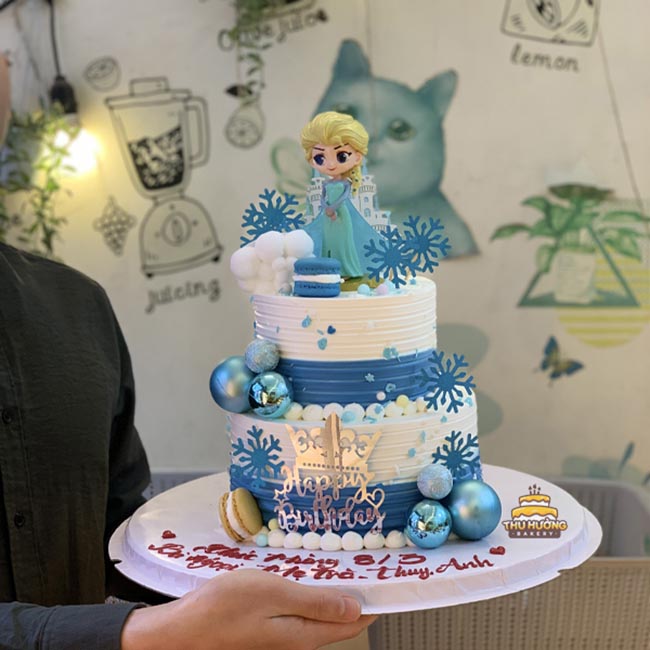 Bánh sinh nhật Elsa 2 tầng 5