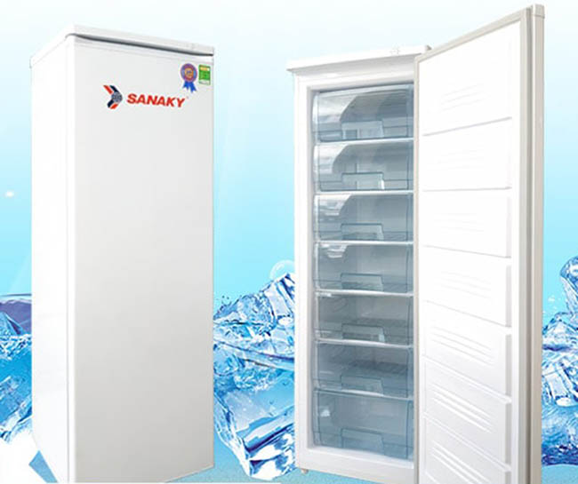 Tủ đông Sanaky 230l không thể dùng để trưng bày 