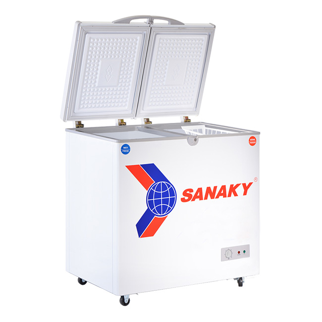 Tủ 2 ngăn đông mát Sanaky 200 lít VH225W2