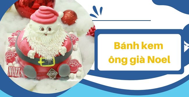 99+ Mẫu bánh kem ông già Noel sinh động mừng Giáng Sinh