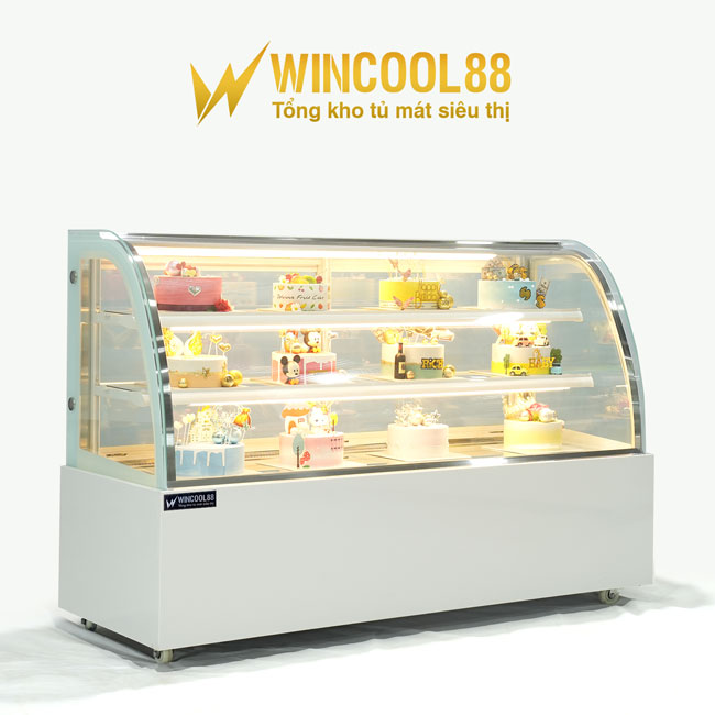 Tủ bánh kem Wincool thiết kế hiện đại, sang trọng
