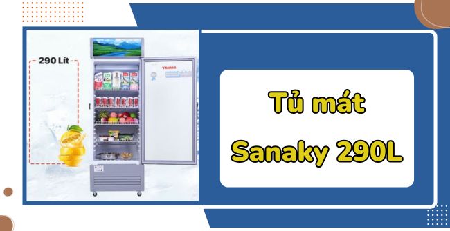 Tủ mát Sanaky 290L giá rẻ, mát lạnh nhanh, tiết kiệm điện