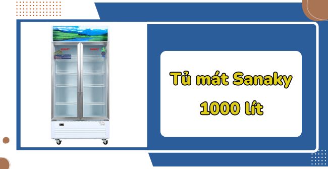 Tủ mát Sanaky 1000 lít lạnh nhanh, bền đẹp, giá cao