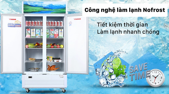 Công nghệ NoFrost đảm bảo hơi lạnh được phân bổ đồng đều