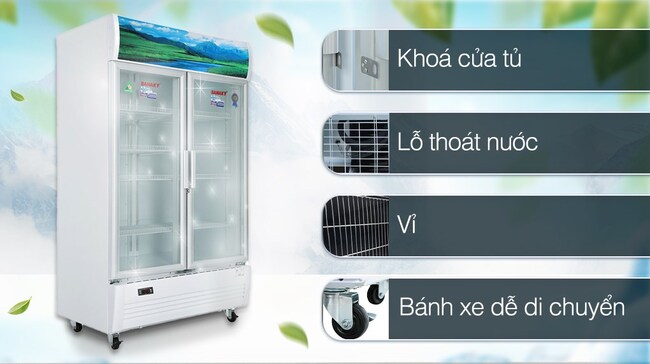 Tiện ích đi kèm tủ mát Sanaky VH 1209HP