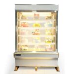 Tủ bánh kem 1m2 kính vuông 5 tầng mới