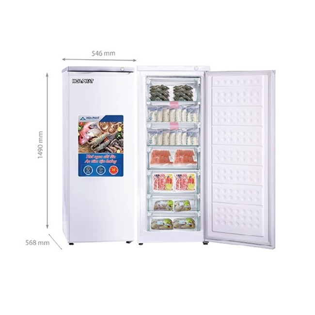 Tủ đông đứng Hòa Phát 1 chế độ HUF 450SR1
