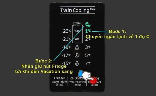 Cách tắt ngăn mát