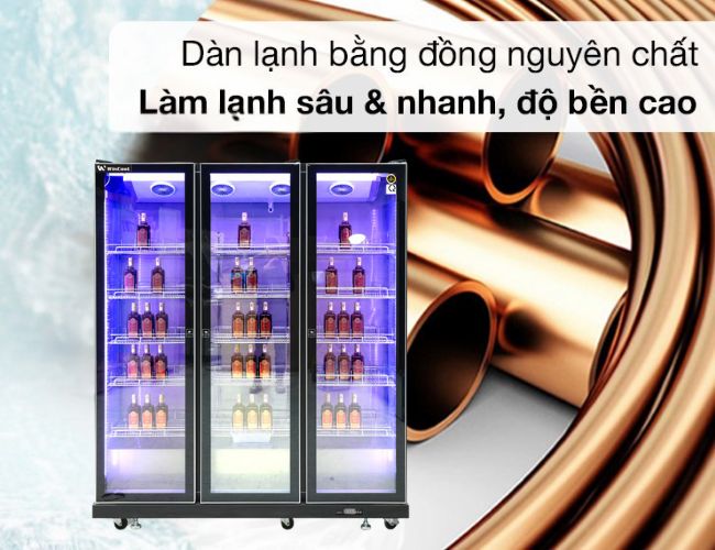 Dàn lạnh đồng bền bỉ, dẫn nhiệt tốt