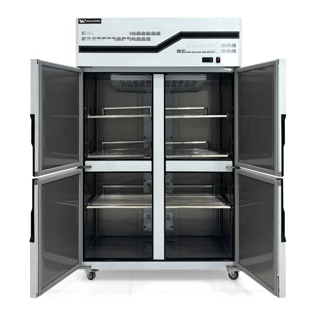 Tủ đông đứng 4 cánh 1038L W-CFD-40D4F(HB) quạt gió