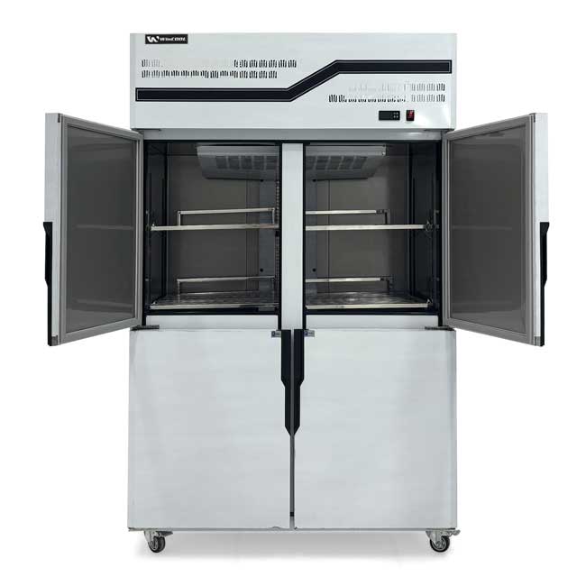 Tủ đông đứng 4 cánh 1038L W-CFD-40D4F(HB) quạt gió