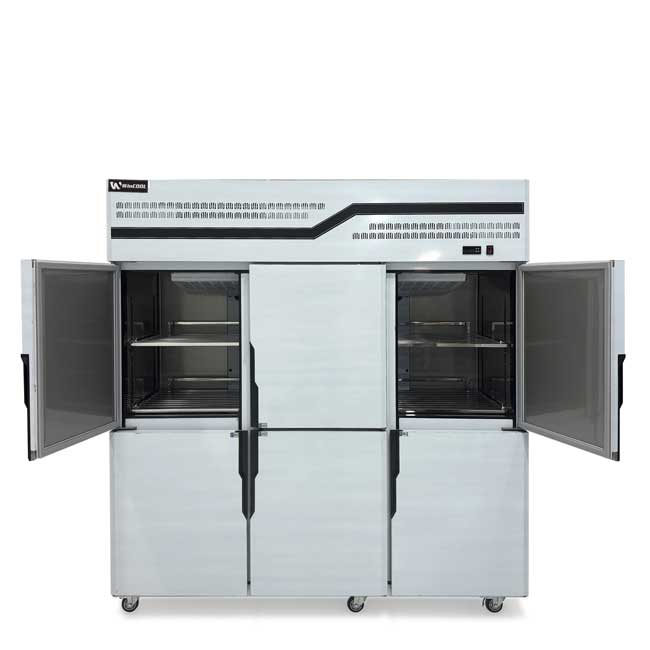 Tủ đông đứng 6 cánh 1400L W-CFD-60D6F(HB) quạt gió- 1 chế độ