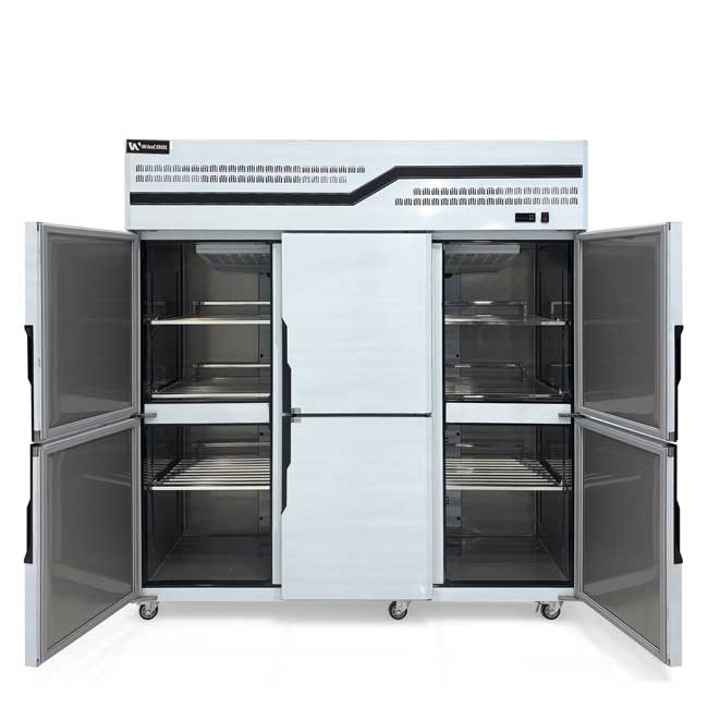 Tủ đông đứng 6 cánh 1400L W-CFD-60D6F(HB) quạt gió- 1 chế độ