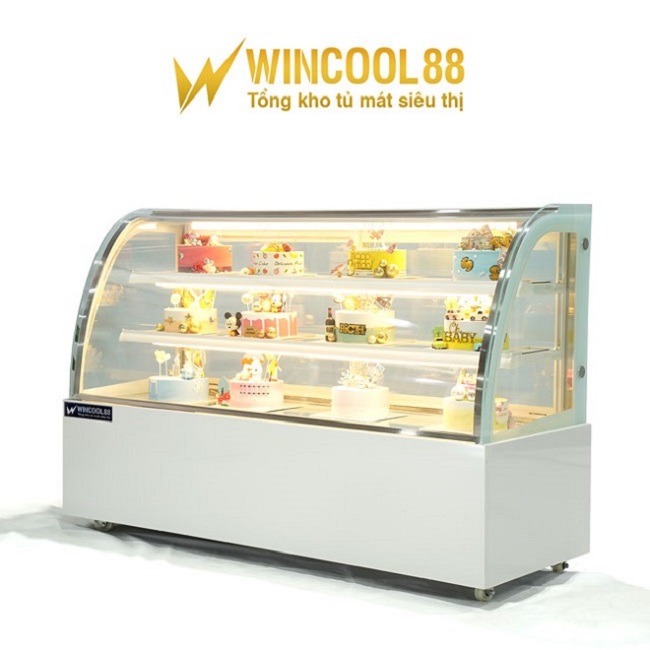 Tủ bánh kem kính cong của Wincool