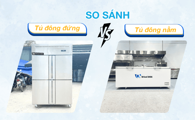 So sánh tủ đông đứng và nằm thế nào?