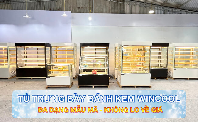 Chọn tủ bánh kem Wincool sử dụng