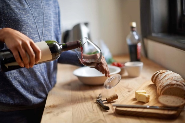 Bảo quản rượu đã mở nắp