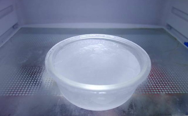 Cho bát nước vào ngăn mát