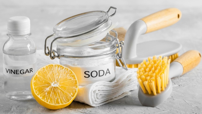 Làm sạch tủ với baking soda