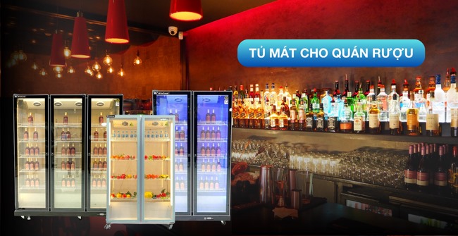 Tủ mát cho quán rượu – thiết bị nâng tầm không gian quán