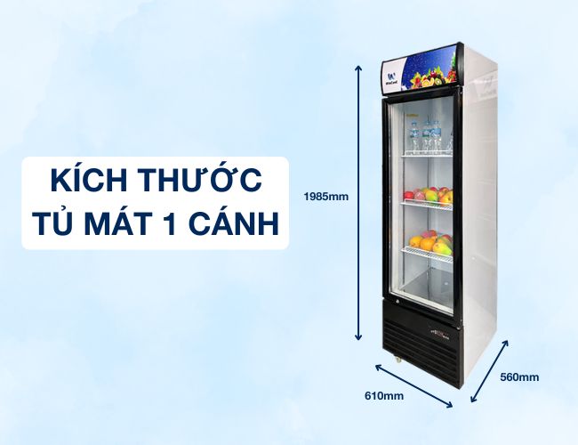 Tủ mát 1 cánh