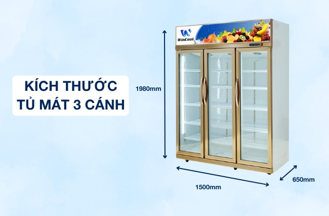 Tủ mát 3 cánh