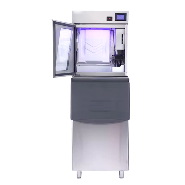 Máy làm đá viên có kính 250kg