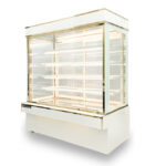 Tủ bánh kem 1m5 kính vuông 5 tầng mới