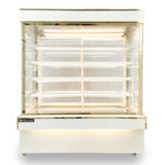 Tủ bánh kem 1m5 kính vuông 5 tầng mới