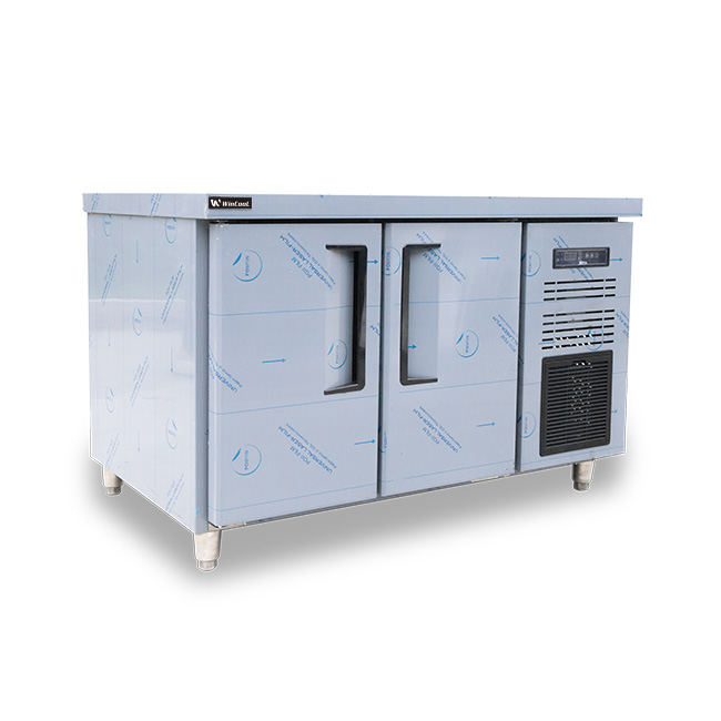 Tủ đông bàn chặt 2 cánh 250L làm lạnh quạt gió