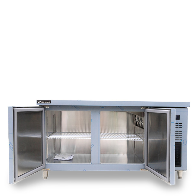 Tủ đông bàn chặt 2 cánh 350L làm lạnh quạt gió