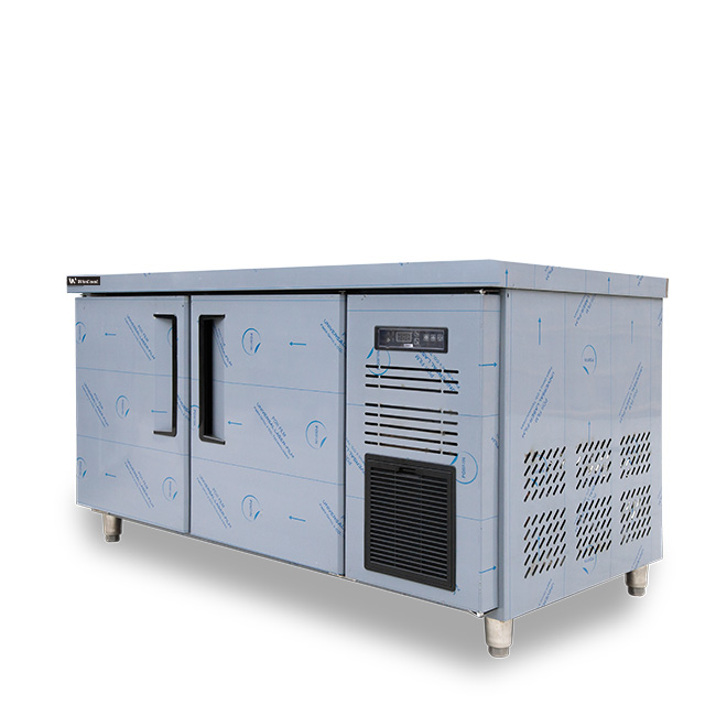 Tủ đông bàn chặt 2 cánh 350L làm lạnh quạt gió