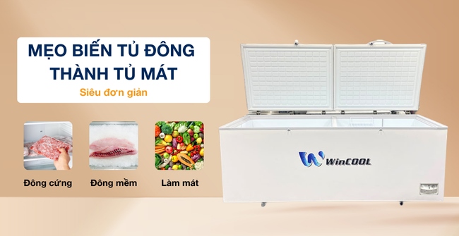 Mẹo biến tủ đông thành tủ mát