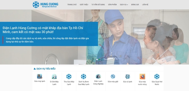 Điện lạnh H&ugrave;ng Cường